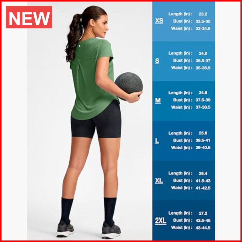 Lightweight Quick Dry Polyester Workout T-Shirt W… - image 7